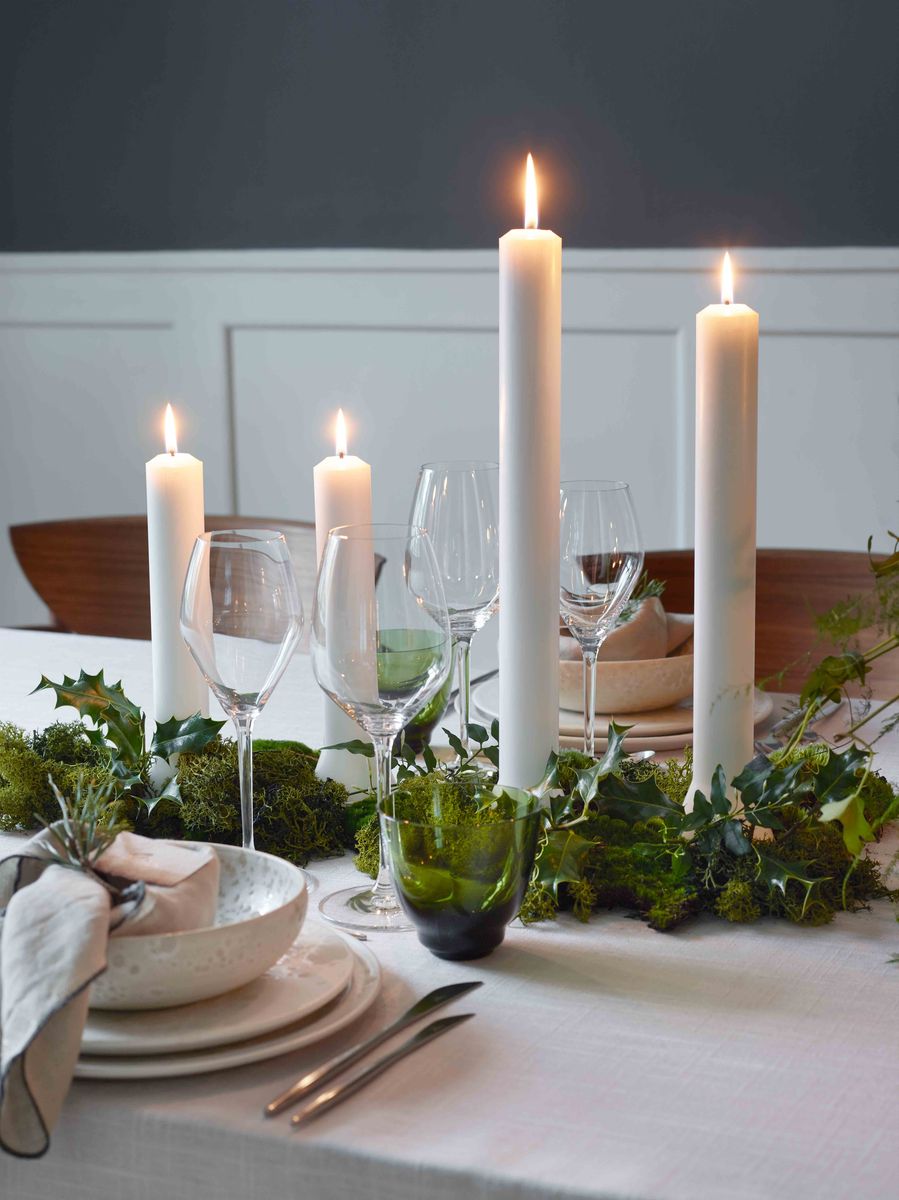 Boligfoto — julebord dekoration
