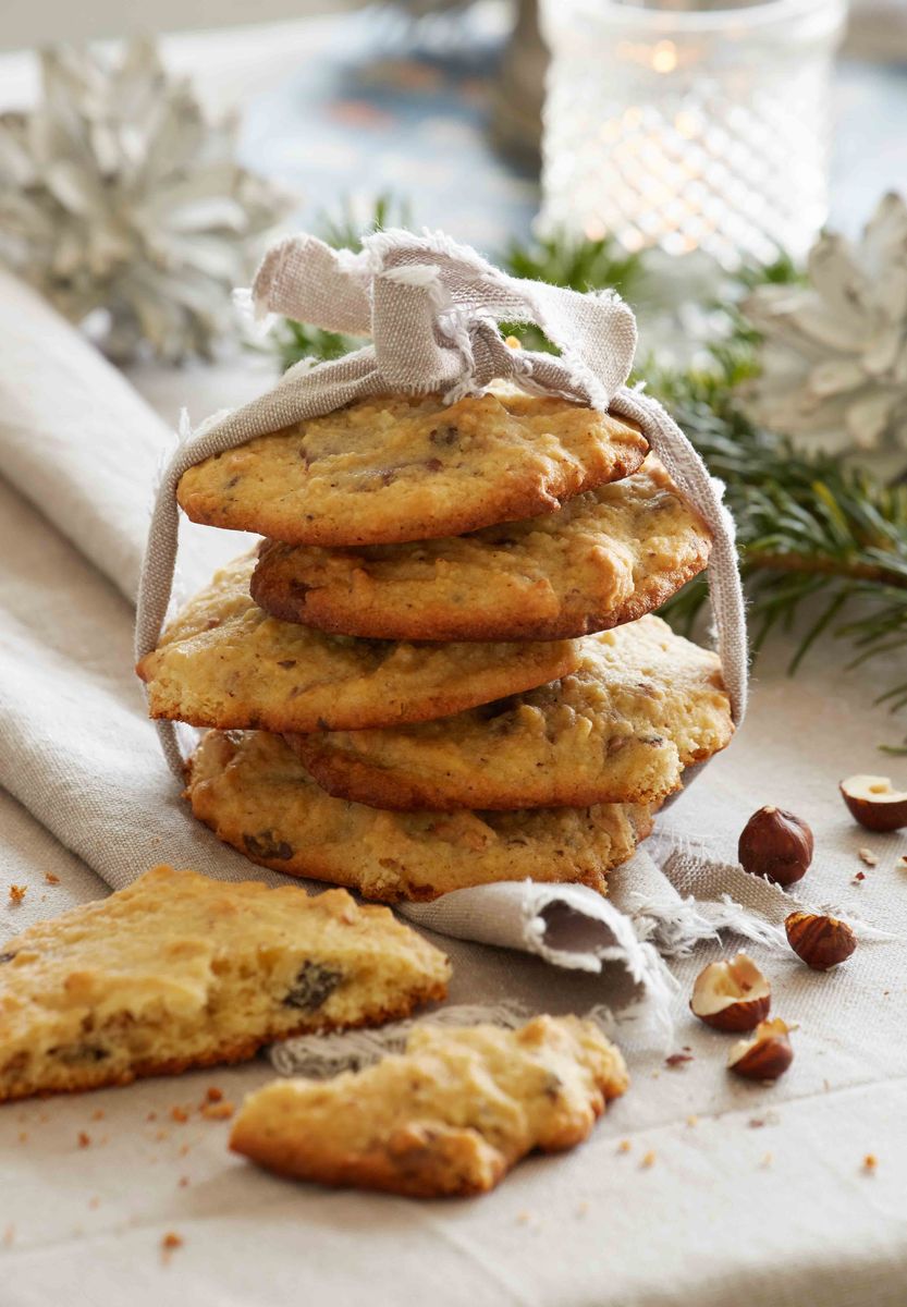 Madfoto — cookies med hasselnødder