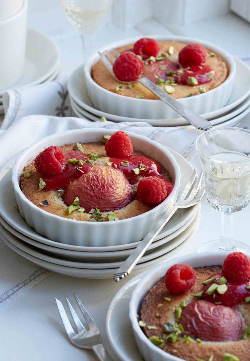 Madfoto — peach melba kage