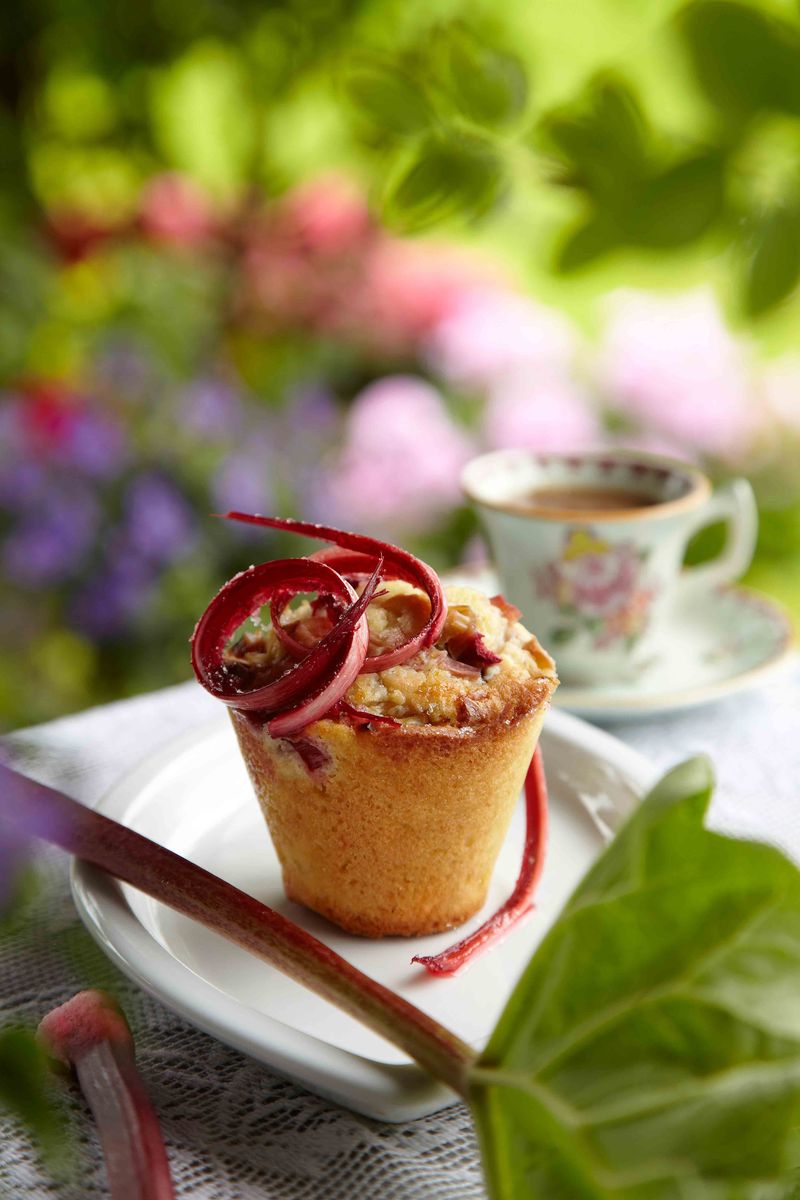 Madfoto — rabarbermuffins