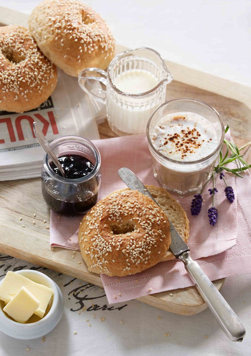 Madfoto — sesambagels