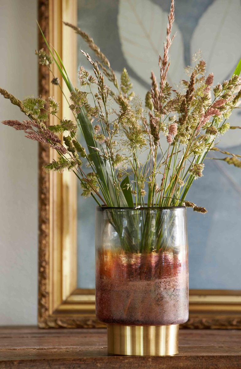 Produktfoto — vase med guld